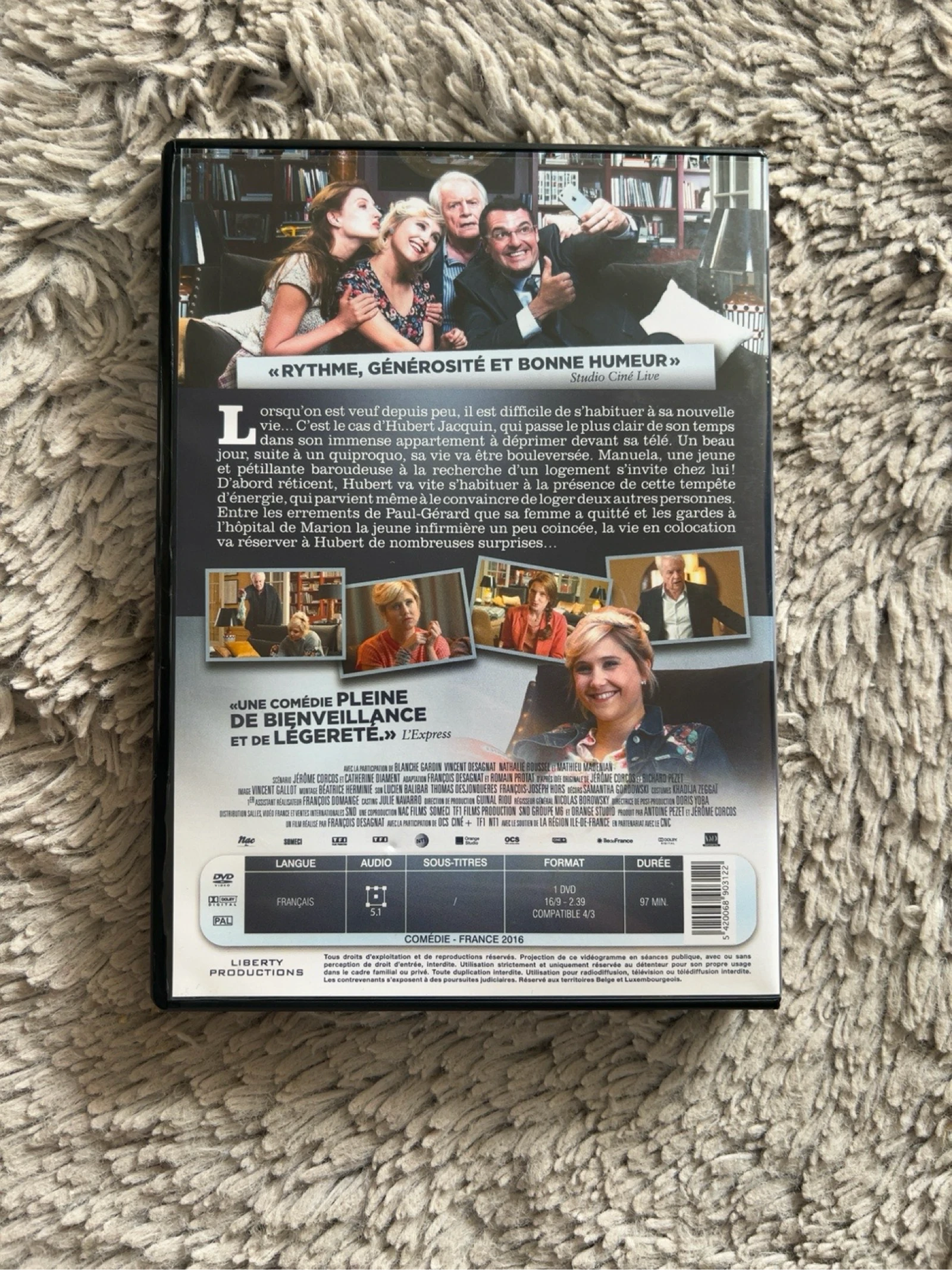 DVD Adopt a Widower – André Dussollier, Arnaud Ducret – French Comedy – Very Good Condition – photo 2